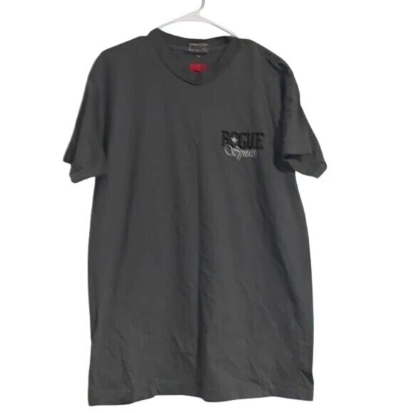 Bayside Heavy Weight "Rogue Spirits" Graphic T-Shirt L Gray USA - Picture 1 of 6